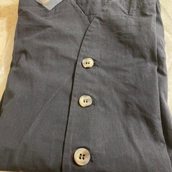 Ciao Lucia Amira Sleeveless Button-Front Top (Orig $225) w/tax (Size XL) Black - Picture 6 of 6